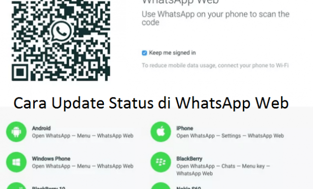 Cara Update Status di WhatsApp Web