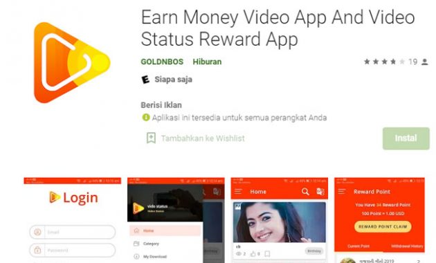 Earn money - video & apps